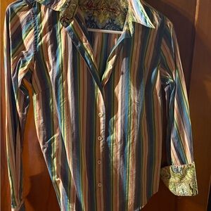 Robert Graham Multicolor Striped Shirt